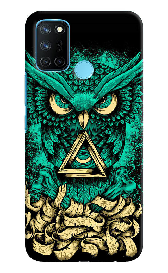 Green Owl Realme C17/Realme 7i Hard Case Back Cover by Casekaro