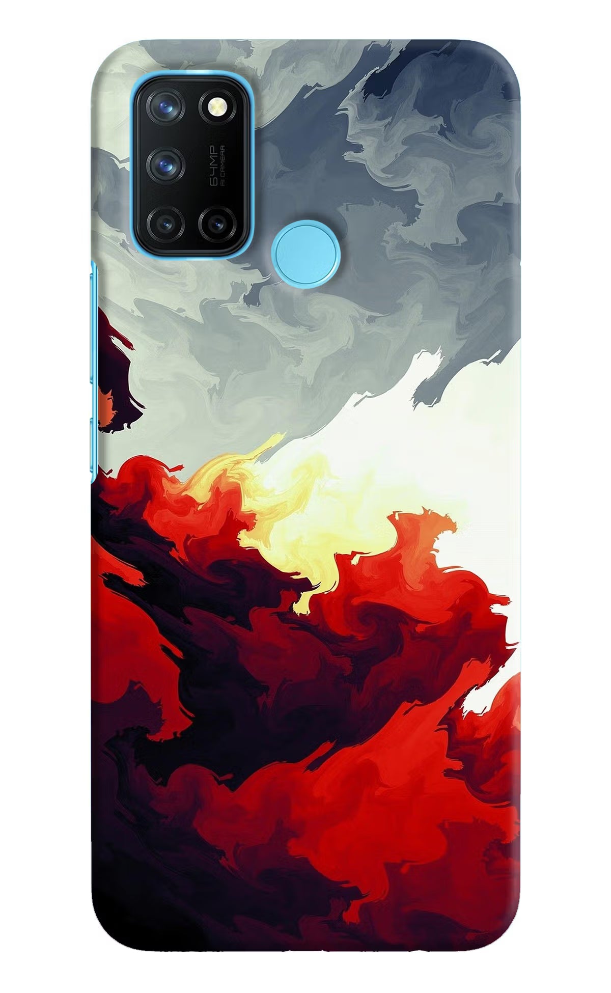 Fire Cloud Realme C17/Realme 7i Hard Case Back Cover by Casekaro