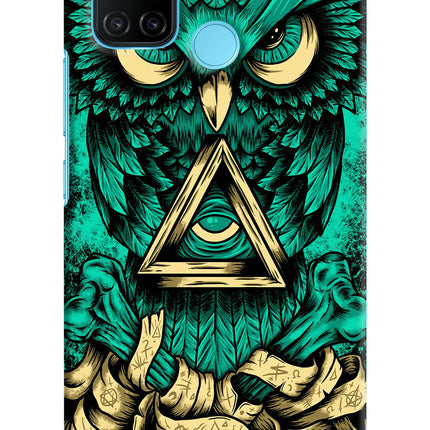 Green Owl Realme C17/Realme 7i Hard Case Back Cover by Casekaro