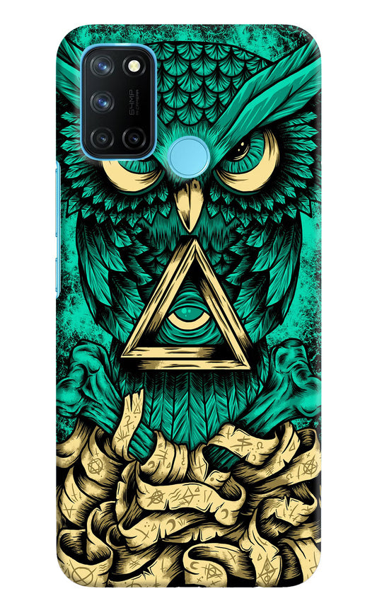 Green Owl Realme C17/Realme 7i Hard Case Back Cover by Casekaro