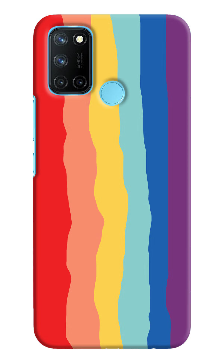 Rainbow Realme C17/Realme 7i Back Cover, Hard case