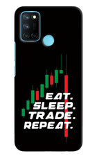 Eat Sleep Trade Repeat Realme C17/Realme 7i Hard Case Back Cover by Casekaro