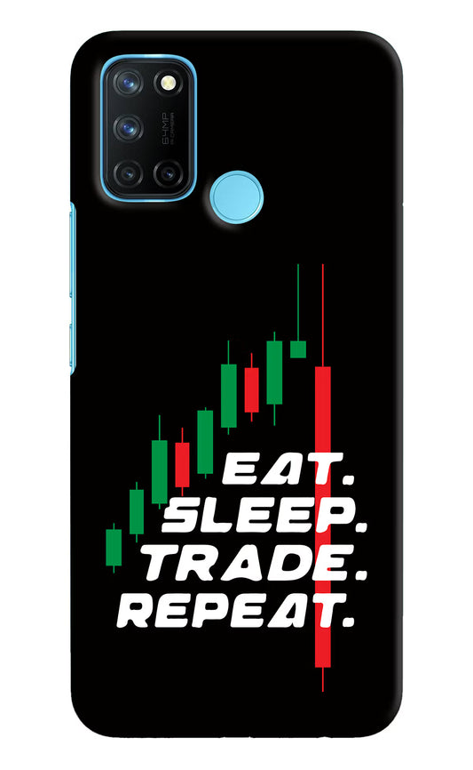 Eat Sleep Trade Repeat Realme C17/Realme 7i Hard Case Back Cover by Casekaro