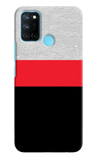 Tri Color Pattern Realme C17/Realme 7i Hard Case Back Cover by Casekaro