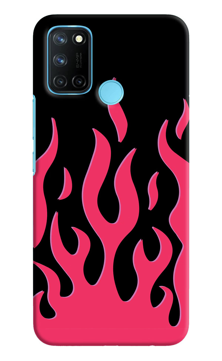 Fire Flames Realme C17/Realme 7i Back Cover, Hard case