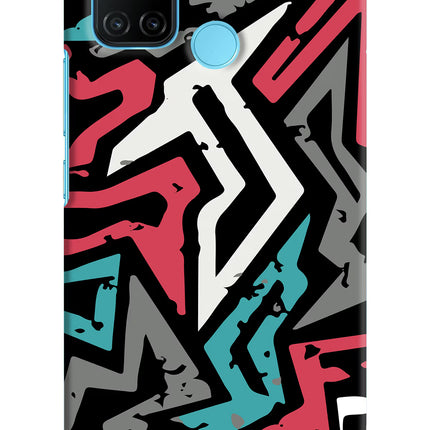 Geometric Graffiti Realme C17/Realme 7i Hard Case Back Cover by Casekaro