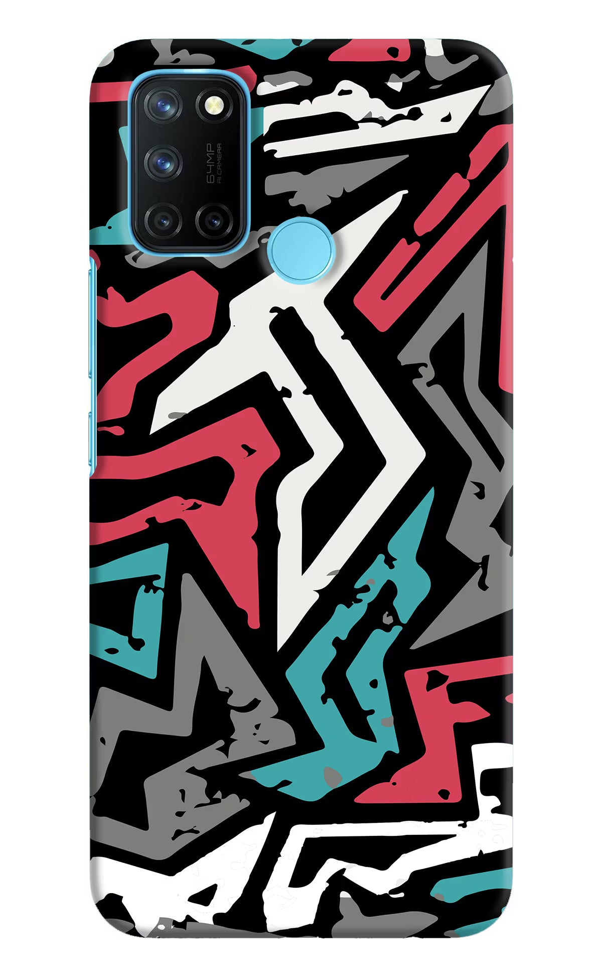 Geometric Graffiti Realme C17/Realme 7i Hard Case Back Cover by Casekaro