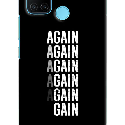 Again Again Gain Realme C17/Realme 7i Hard Case Back Cover by Casekaro