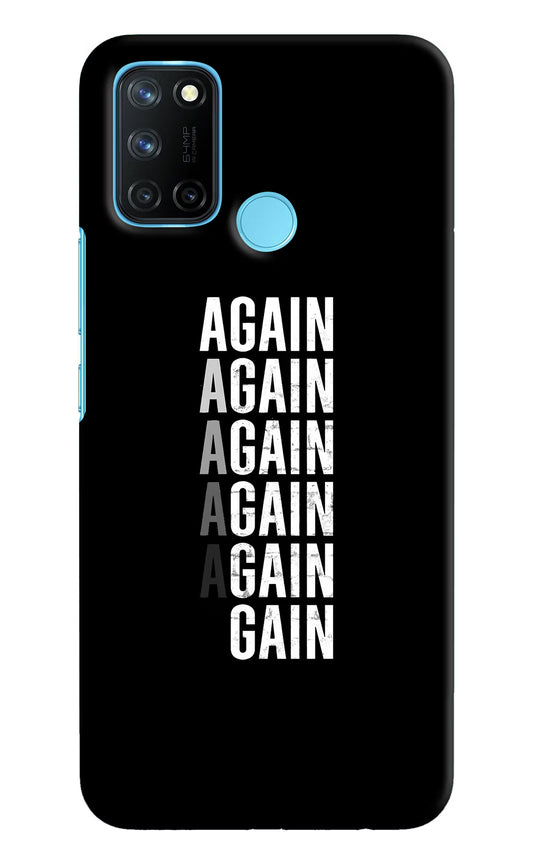 Again Again Gain Realme C17/Realme 7i Hard Case Back Cover by Casekaro