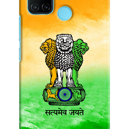 Satyamev Jayate Flag Realme C17/Realme 7i Hard Case Back Cover by Casekaro