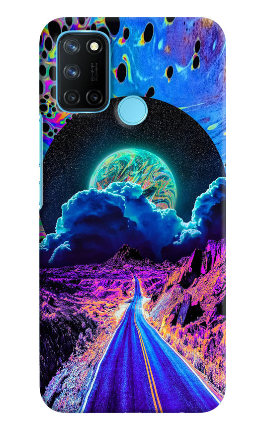 Psychedelic Painting Realme C17/Realme 7i Hard Case Back Cover by Casekaro