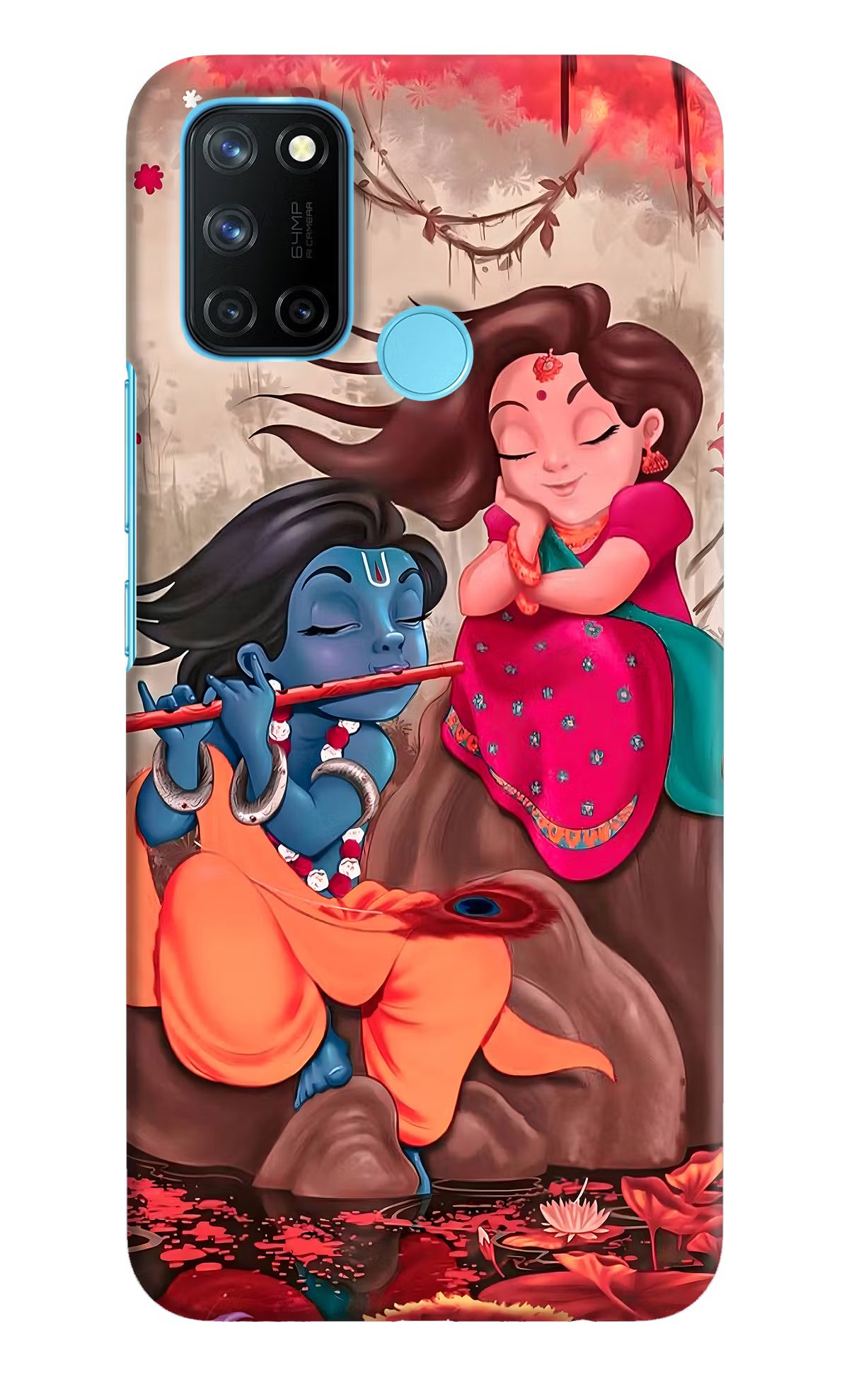 Radhe Krishna Realme C17/Realme 7i Hard Case Back Cover by Casekaro