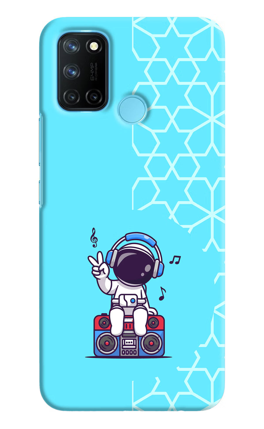 Cute Astronaut Chilling Realme C17/Realme 7i Back Cover, Hard case