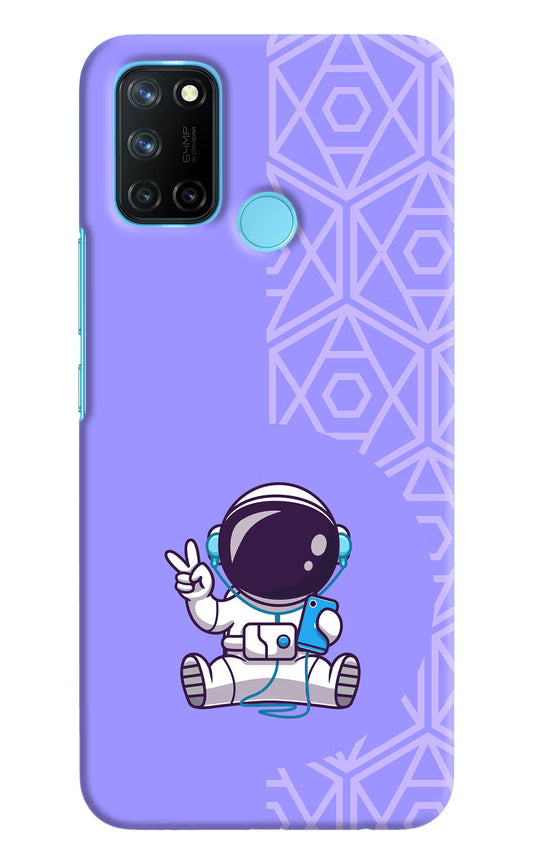 Cute Astronaut Chilling Realme C17/Realme 7i Hard Case Back Cover by Casekaro