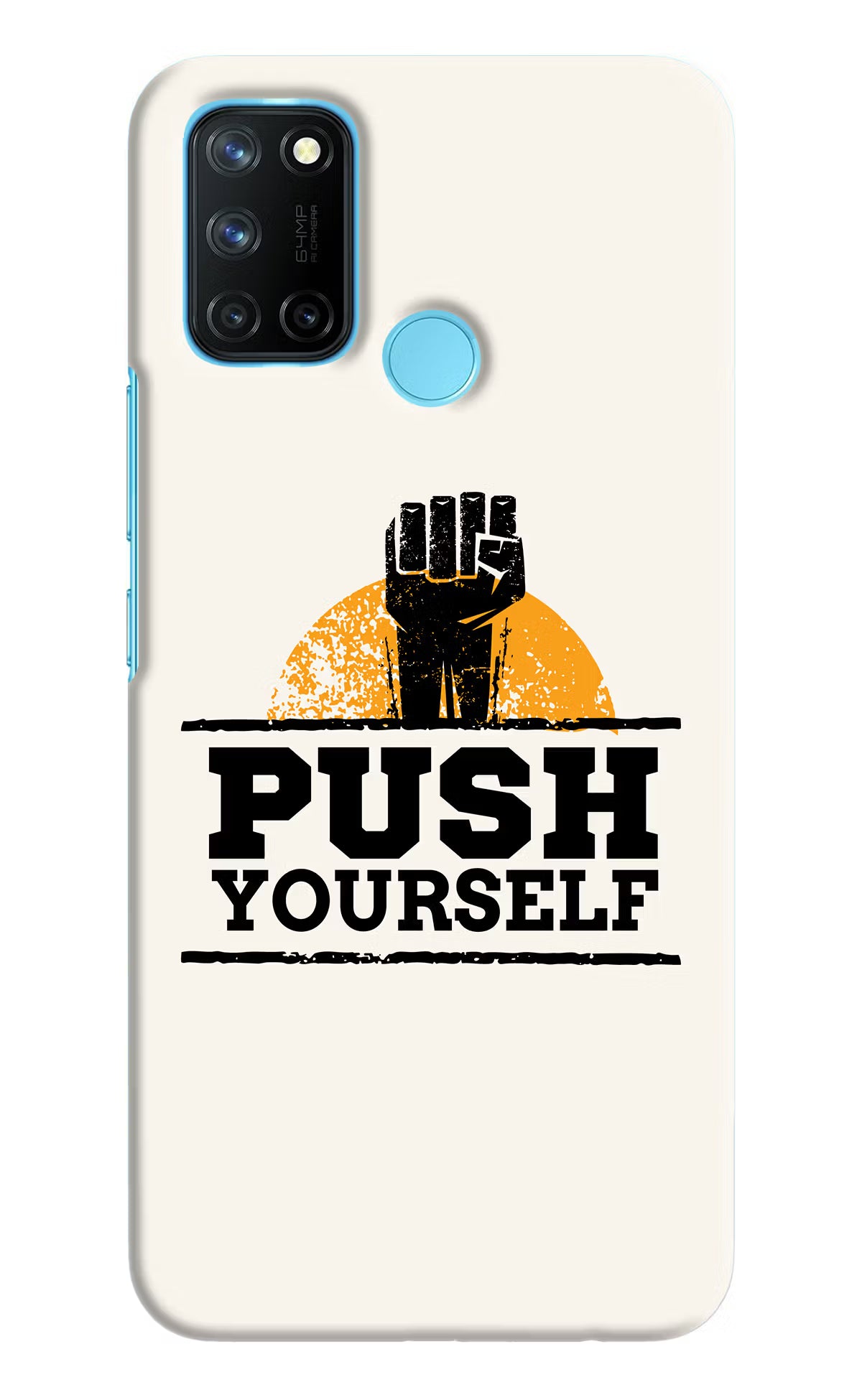 Push Yourself Realme C17/Realme 7i Hard Case Back Cover by Casekaro