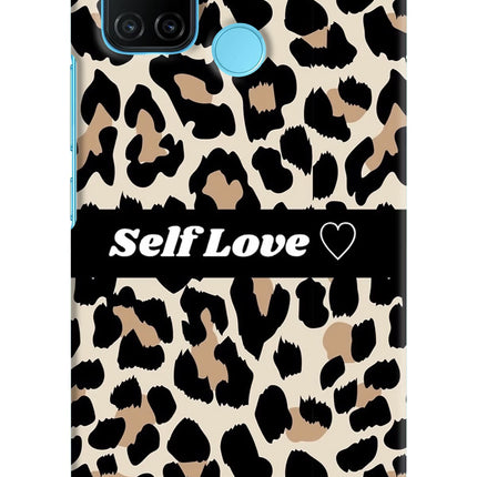 Leopard Print Self Love Realme C17/Realme 7i Hard Case Back Cover by Casekaro