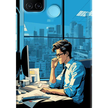 Focused Hustler (AI Generated) Realme C17/Realme 7i Hard Case Back Cover by Casekaro