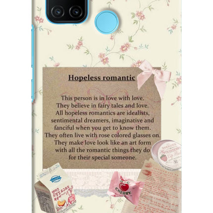 Hopeless Romantic Realme C17/Realme 7i Hard Case Back Cover by Casekaro