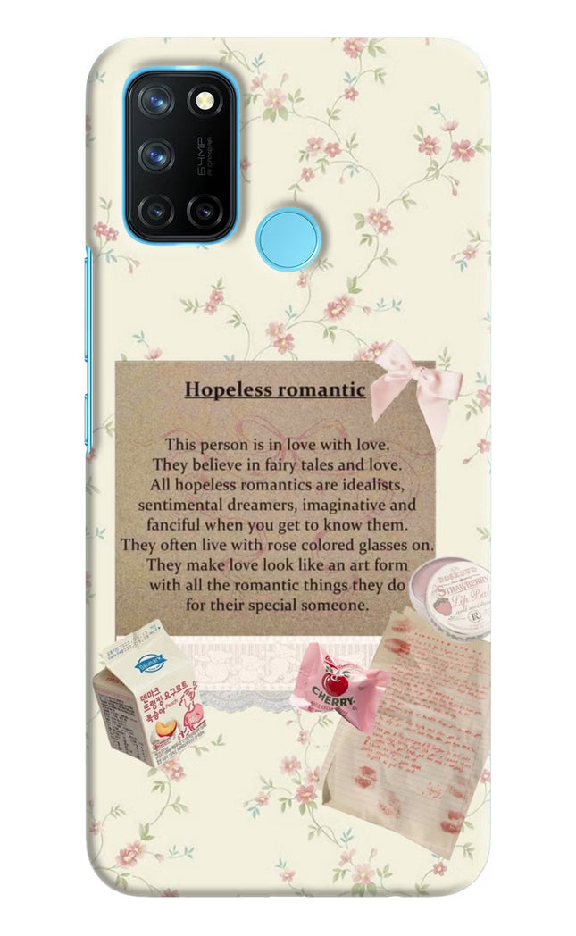 Hopeless Romantic Realme C17/Realme 7i Hard Case Back Cover by Casekaro
