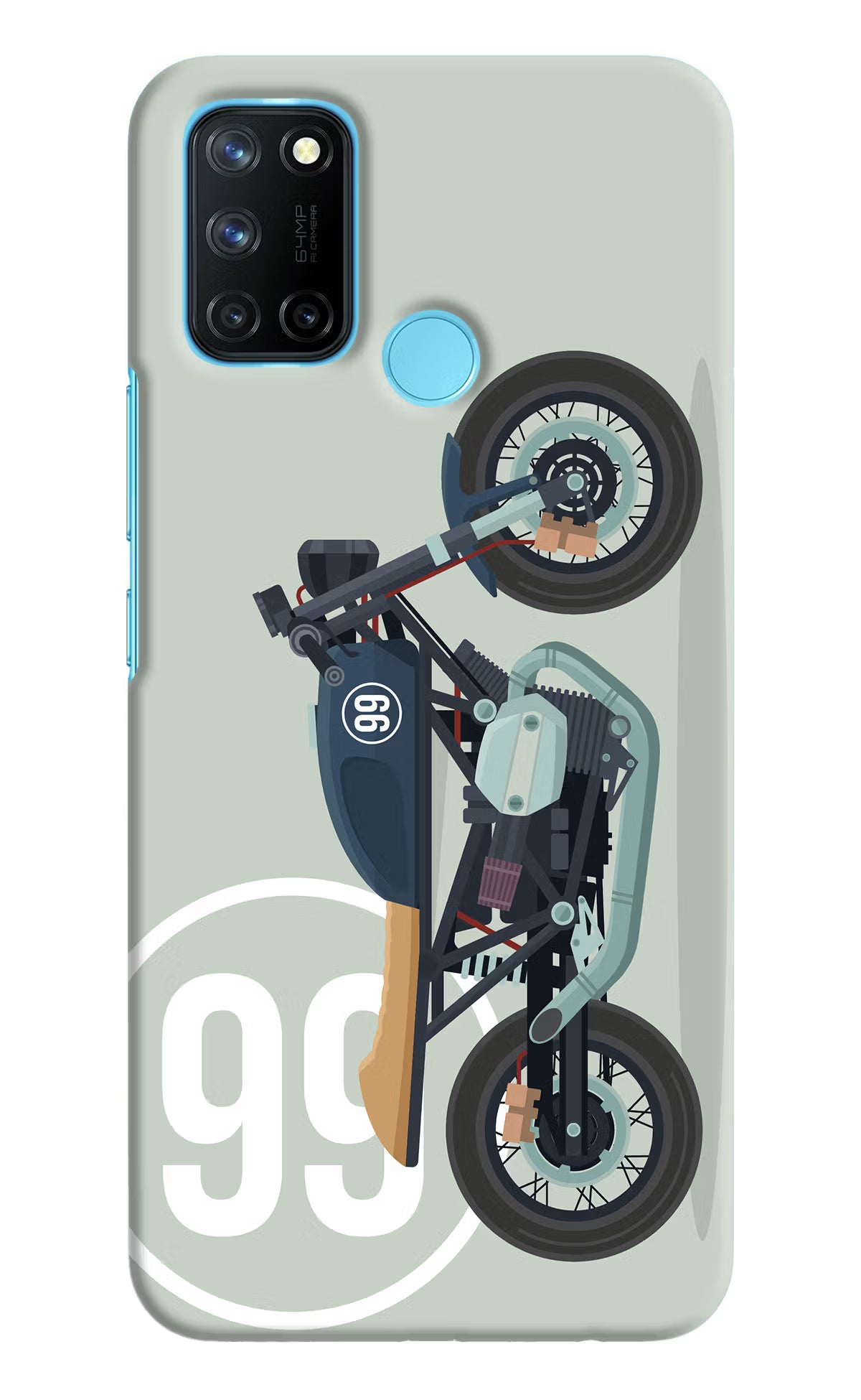 Classic Cafe Racer 99 Realme C17/Realme 7i Hard Case Back Cover by Casekaro