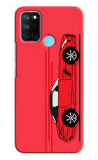 Red Velocity Realme C17/Realme 7i Hard Case Back Cover by Casekaro