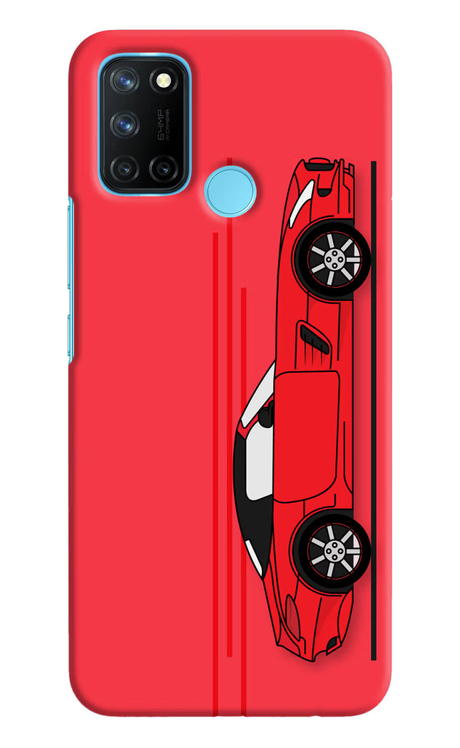 Red Velocity Realme C17/Realme 7i Hard Case Back Cover by Casekaro