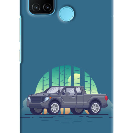 Retro Garage Vibe Realme C17/Realme 7i Hard Case Back Cover by Casekaro