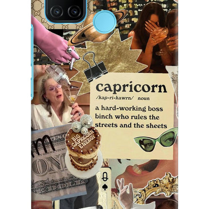 Capricorn Zodiac Realme C17/Realme 7i Hard Case Back Cover by Casekaro