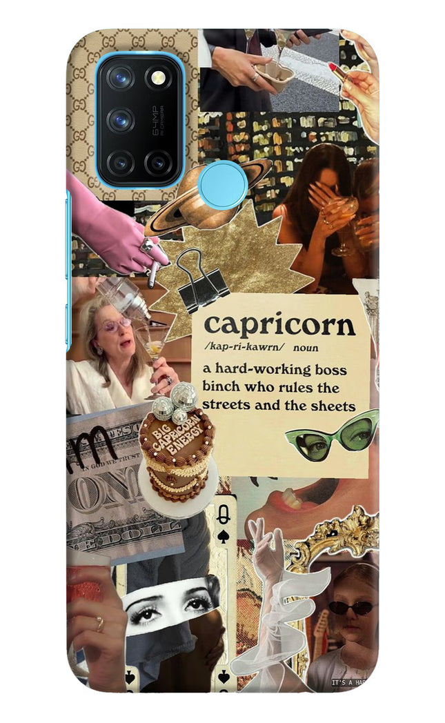 Capricorn Zodiac Realme C17/Realme 7i Hard Case Back Cover by Casekaro