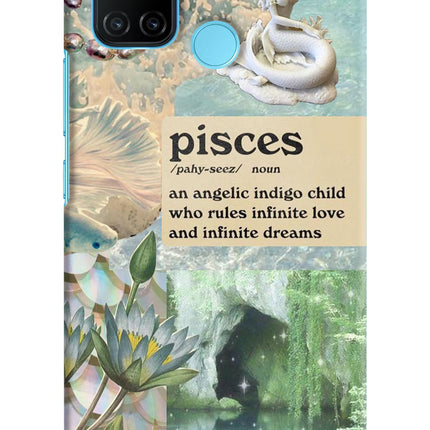 Pisces Zodiac Realme C17/Realme 7i Hard Case Back Cover by Casekaro