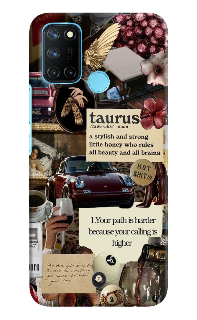 Taurus Zodiac Realme C17/Realme 7i Hard Case Back Cover by Casekaro