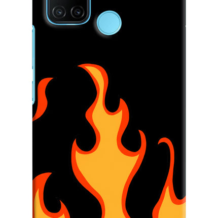Fired Up – Black Realme C17/Realme 7i Hard Case Back Cover by Casekaro