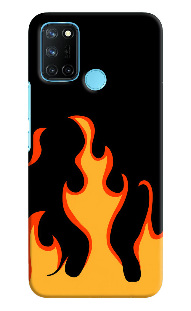 Fired Up – Black Realme C17/Realme 7i Hard Case Back Cover by Casekaro