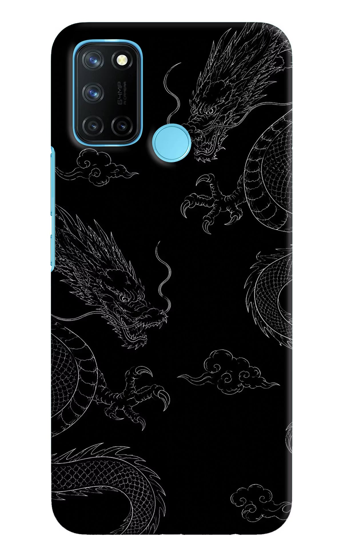 Twin Dragons Realme C17/Realme 7i Hard Case Back Cover by Casekaro