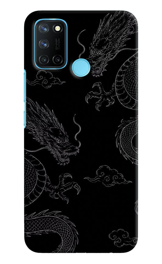 Twin Dragons Realme C17/Realme 7i Hard Case Back Cover by Casekaro