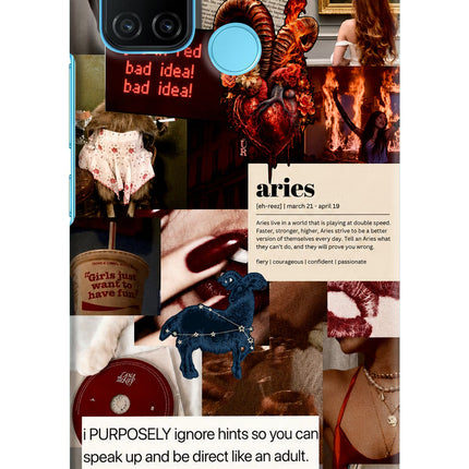 Zodiac Aries Realme C17/Realme 7i Hard Case Back Cover by Casekaro