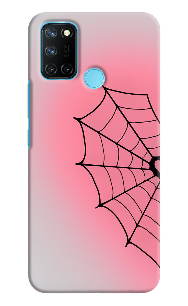 Pink Web Realme C17/Realme 7i Hard Case Back Cover by Casekaro