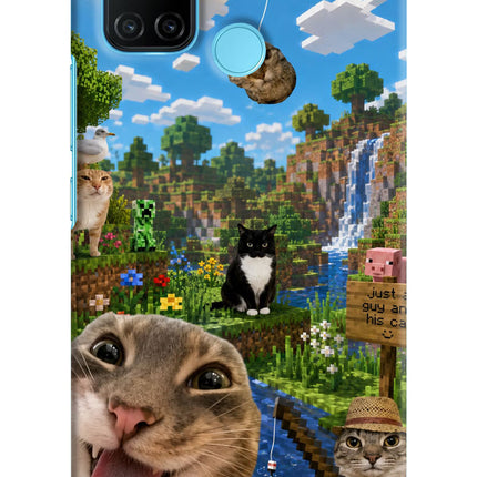 Minecraft Cat Chaos Realme C17/Realme 7i Hard Case Back Cover by Casekaro