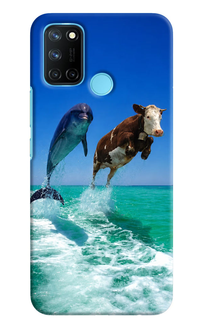 Dolphin vs Cow Realme C17/Realme 7i Hard Case Back Cover by Casekaro