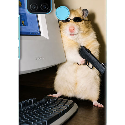 Hacker Hamster Realme C17/Realme 7i Hard Case Back Cover by Casekaro