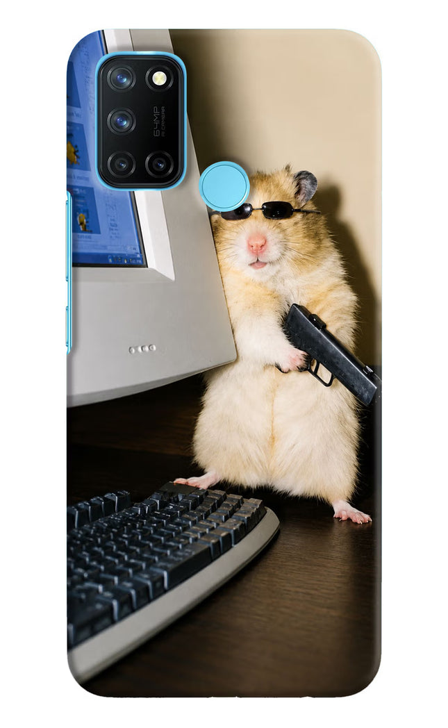 Hacker Hamster Realme C17/Realme 7i Hard Case Back Cover by Casekaro