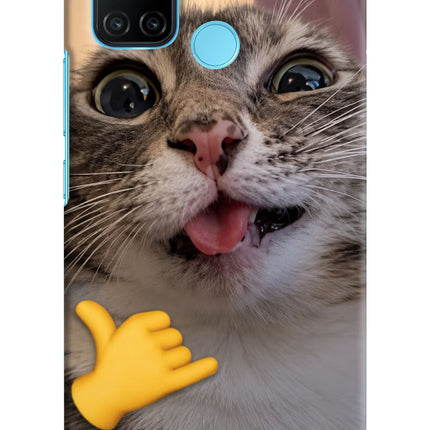 Silly Cat Call Realme C17/Realme 7i Hard Case Back Cover by Casekaro