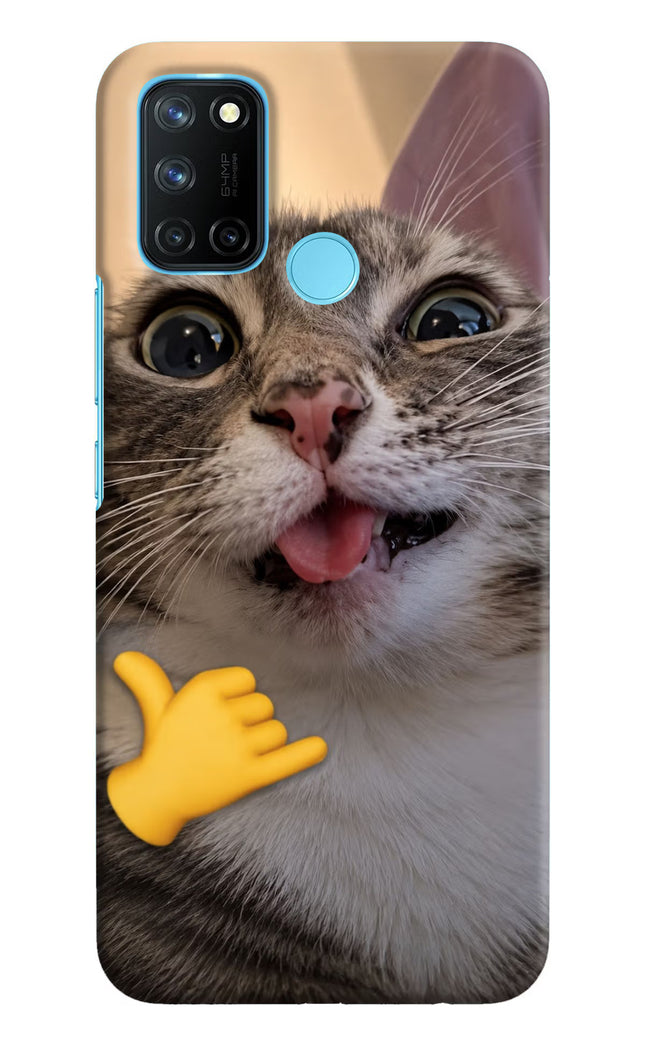 Silly Cat Call Realme C17/Realme 7i Hard Case Back Cover by Casekaro