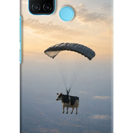 Skydiving Cow Realme C17/Realme 7i Hard Case Back Cover by Casekaro