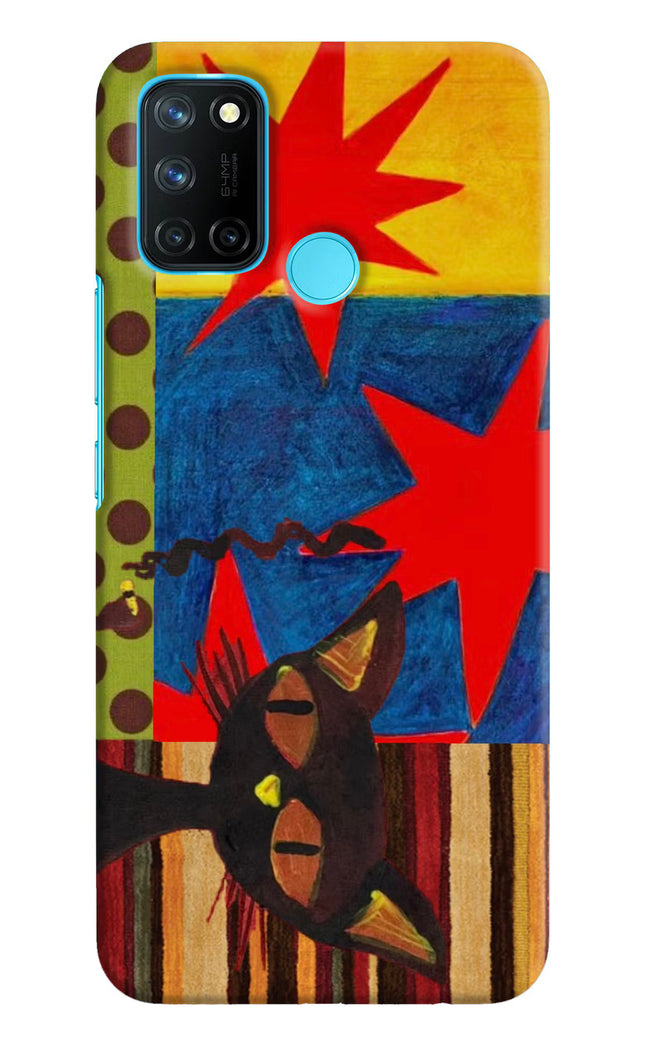 Pop Cat Realme C17/Realme 7i Hard Case Back Cover by Casekaro