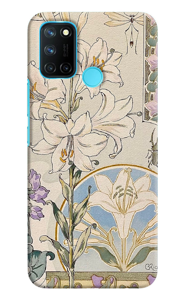 White Lily Realme C17/Realme 7i Hard Case Back Cover by Casekaro