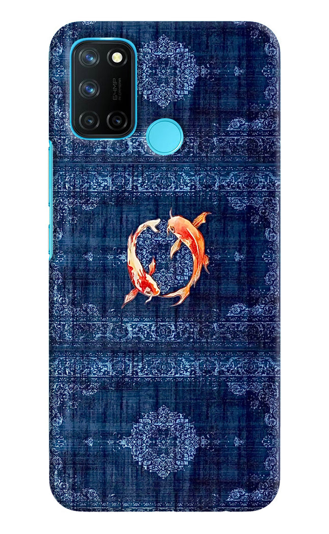 Koi Blue Realme C17/Realme 7i Hard Case Back Cover by Casekaro