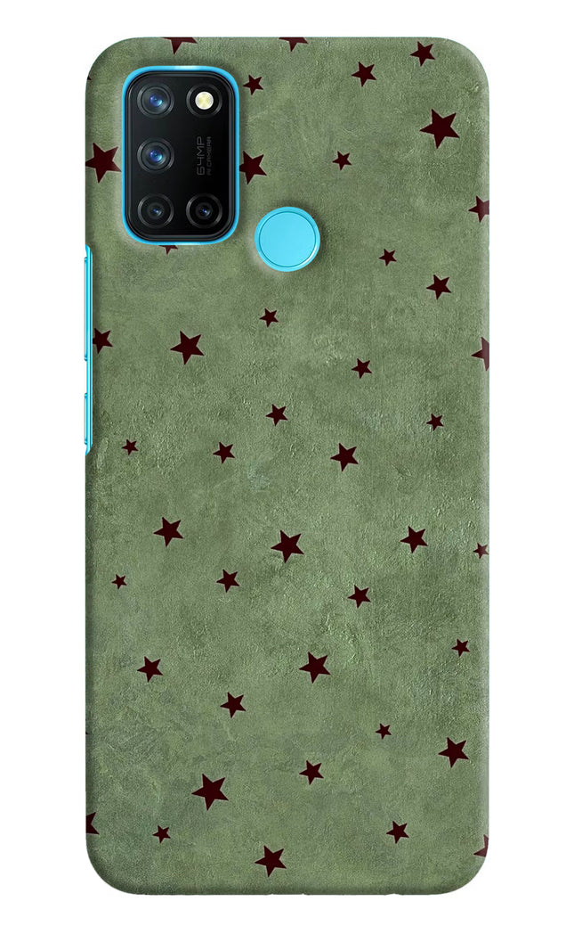 Green Stars Realme C17/Realme 7i Hard Case Back Cover by Casekaro