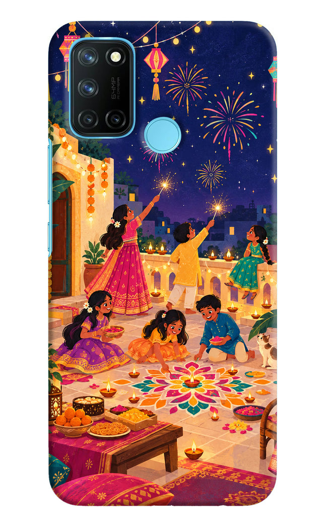 Diwali Night Realme C17/Realme 7i Hard Case Back Cover by Casekaro