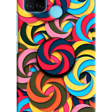 Spiral Pattern Realme C17/Realme 7i Pop Case by Casekaro